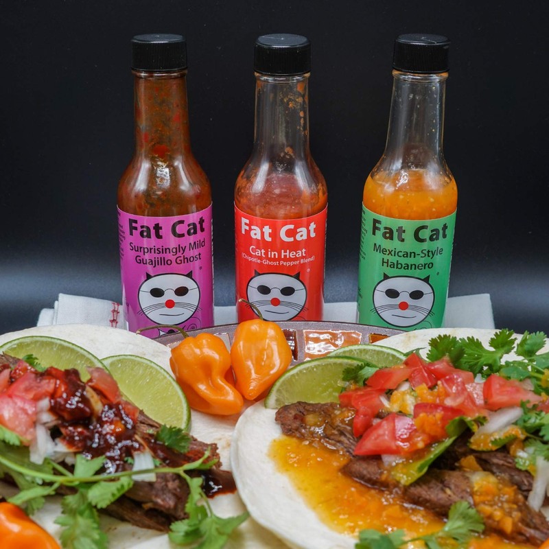Hot Sauce Variety Pack by Fat Cat Gourmet - 9