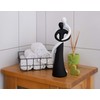 FeinKnick Harmonious Pair in Black and White - Hand-Painted Sculpture