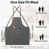 FunChaos Canvas Aprons, Work Aprons for Men and Women, Cooking