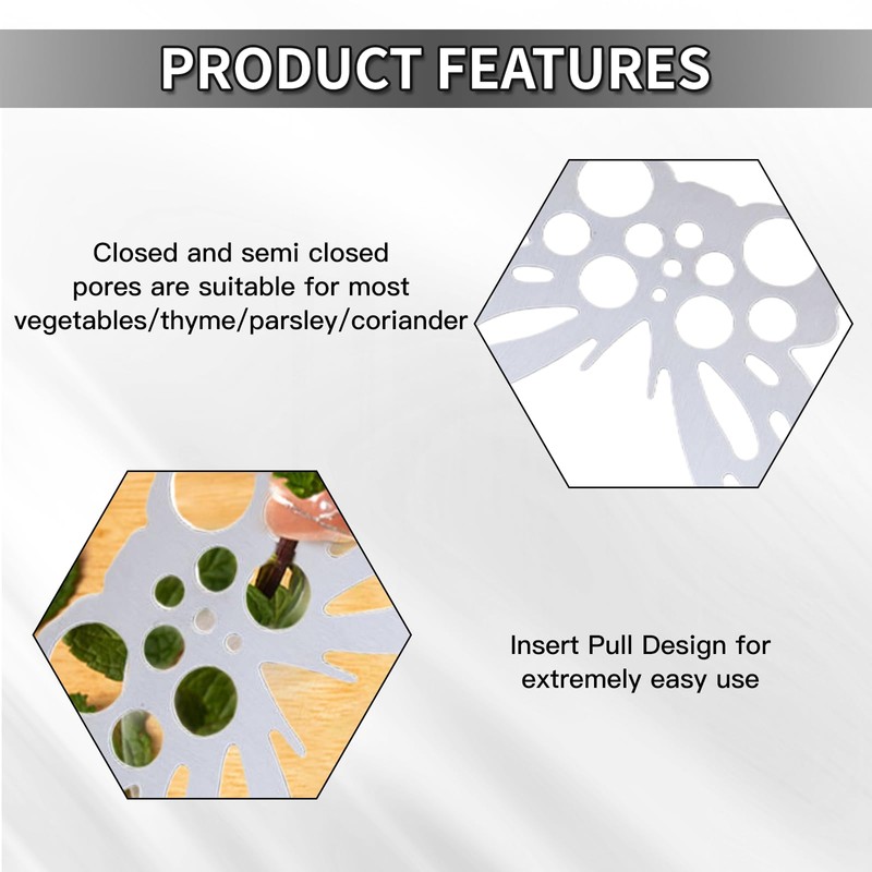 atnayo Herb Stripper Stainless Steel, 21 Holes Leaf Stripper Tool