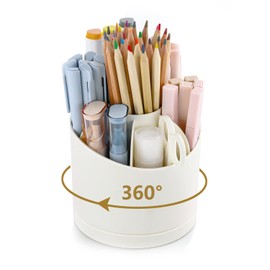 DoocliB Desk Organiser, 360 Degree Pen Holder Rotatable