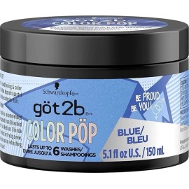 Got2B Color Pop Semi-Permanent Hair Color Mask, Blue, 5.1 oz