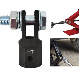 HITEVER 1/2'' Scissor Jack Adapter Drill adaptor for Use with 1/2 Inch Drive,Impact Drills, Standard Drive Sockets,13/16'' Lug Wrench or Tire Iron