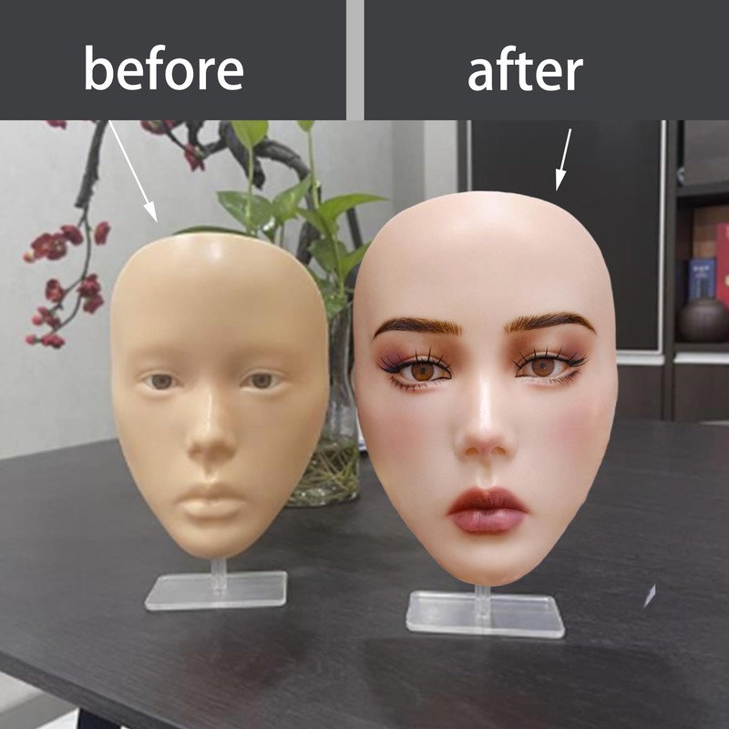 FGXY Professional Mannequin Head Training For Beginners, Reusable Makeup Mannequin