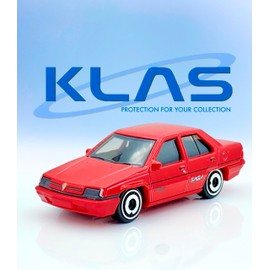 Hot Wheels Proton Saga (Red) 3/5 Compact Kings - 2024-41/250 (Short Card) - COMES IN A KLAS CAR KEEPER SHORT CARD PROTECTOR CASE - HRY46