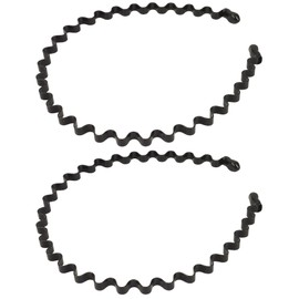 Headband for Men (Does Not Pain, Stay Secure, 7 Piece Combination Set), Set of 2, 3 Piece Set, Rustproof Plating, Hair Accessories, Hair Arrangement, Bangs, Protection Rubber, Adjustable, Springs,