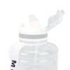 1500ml Large Capacity Sports Water Bottle Portable Scale Marking Poping