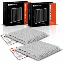 A-Premium 2-PC Cabin Air Filter w/Activated Carbon Compatible with Ford, Lincoln & Mazda - Edge 2007-2014, MKS 2009, MKX 2007-2015, MKZ 2008-2009, CX-9 2007-2015 - 2.0L 3.5L 3.7L - # 7T4Z-19N619-B