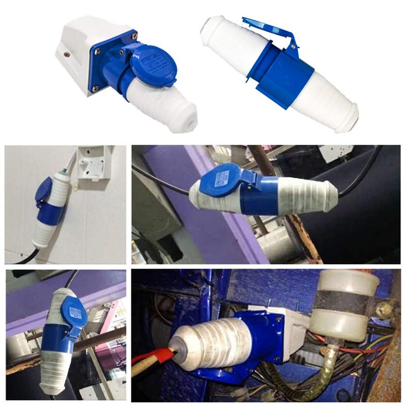 3 Pin Industrial Plug/Socket Connector 240V Power Electrical Machine Waterproof