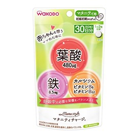 Wakodo Mom-Style Maternity Charge, For Pregnancy, 60 Tablets (30 Day Supply)
