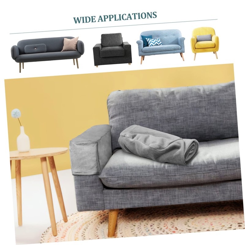 iplusmile 2Pcs Stretch Sofa Armrest Covers Slip Armchair Slipcovers Deep