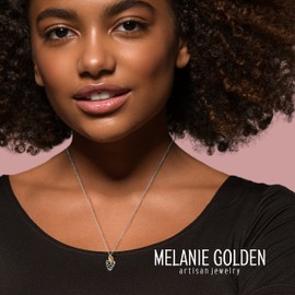 Melanie Golden Artisan Jewelry Tiny Pinecone Necklace With Leaf in Sterling Silver or 14K Gold Fill | Nature Lover & Festive Holiday Jewelry (Gold)
