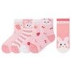 Holopoda Girls Cotton Crew Socks 5 Pairs, Soft Breathable for