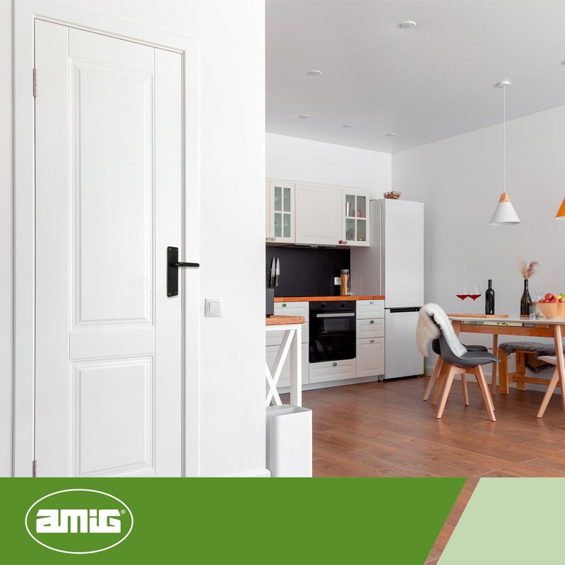 AMIG 12612 Door Handle al3p Black