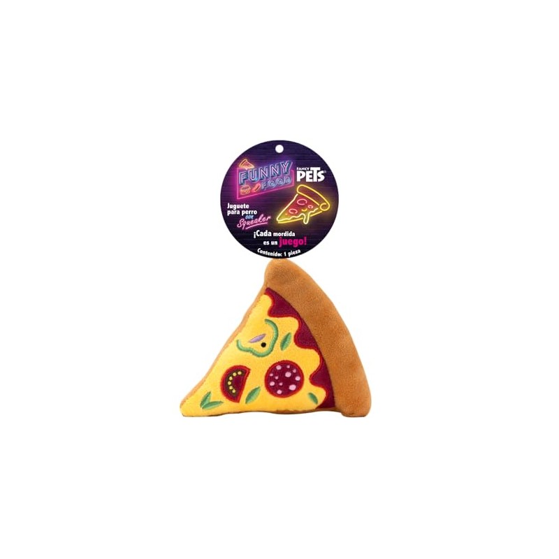 Fancy Pets Juguete para Perro en Forma de Pizza con