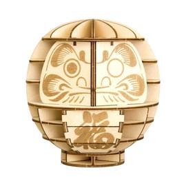 Azone Wooden Art Ki-Gu-Mi Daruma, Wooden 3D Puzzle