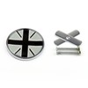 Topteng Front Grill Badge w/Holder Union Jack UK Flag for