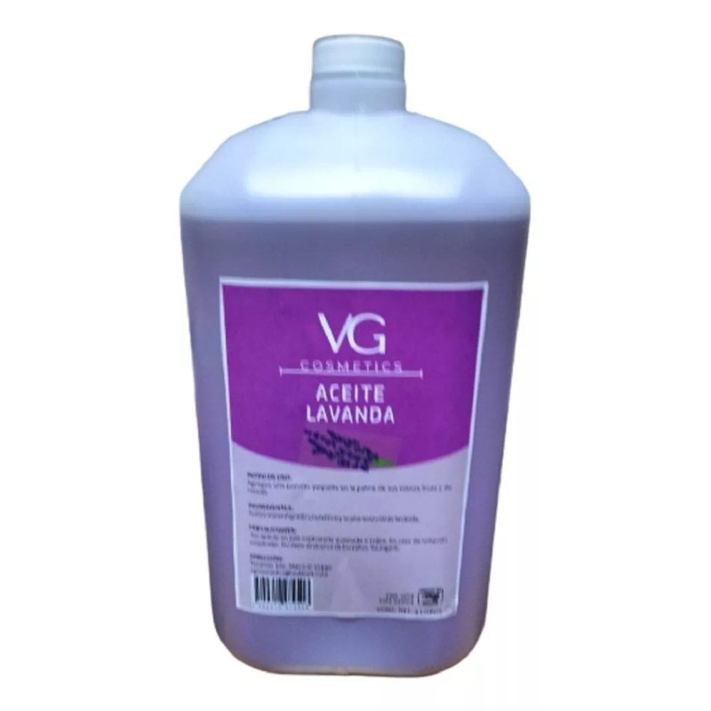 VGCOSMETICS Aceite Masajes Lavanda Corporal Spa Profesional 4 Litros