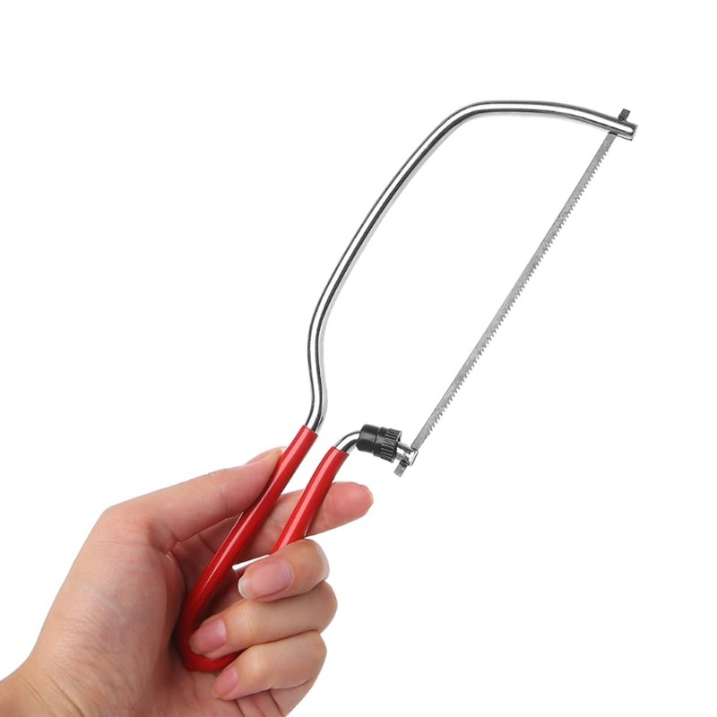 1Pcs 250mm Hacksaw, Heavy Duty Steel Handheld Hacksaw with 2