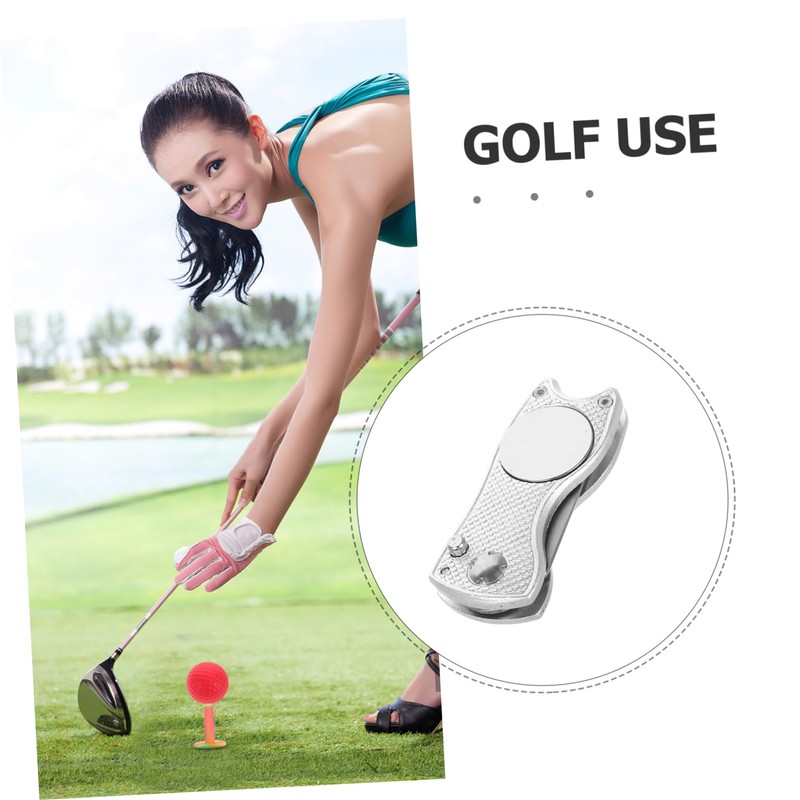 KOMBIUDA Foldable Golf Divot Repair Tool Fork for Quick Repairs