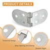 MECCANIXITY Folding Table Flips Top Hinge 3" x 1.2", 270