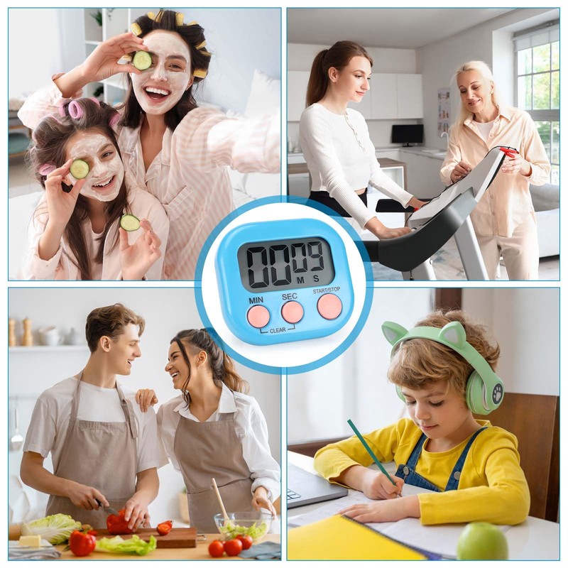 Kasanni Set of 4 Kitchen Timer Digital Egg Timer Digital
