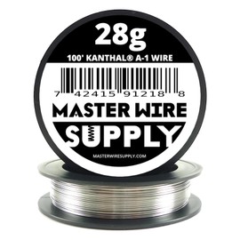Kanthal A1-100' - 28 Gauge Wire - 100ft - 0.32mm - 0.013in - Made in USA - Master Wire Supply