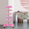 FTUREPAC 5 Tiers Nail Polish Trolley Display Organizer, 360 Rotating