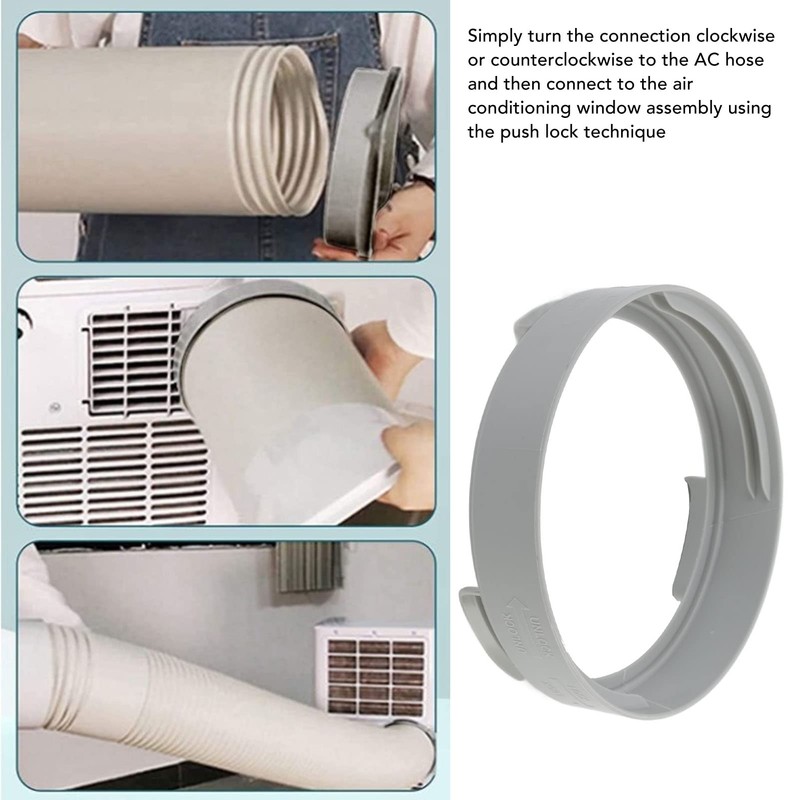 Fdit 6 inch Portable Air Conditioner Exhaust Hose Coupler with