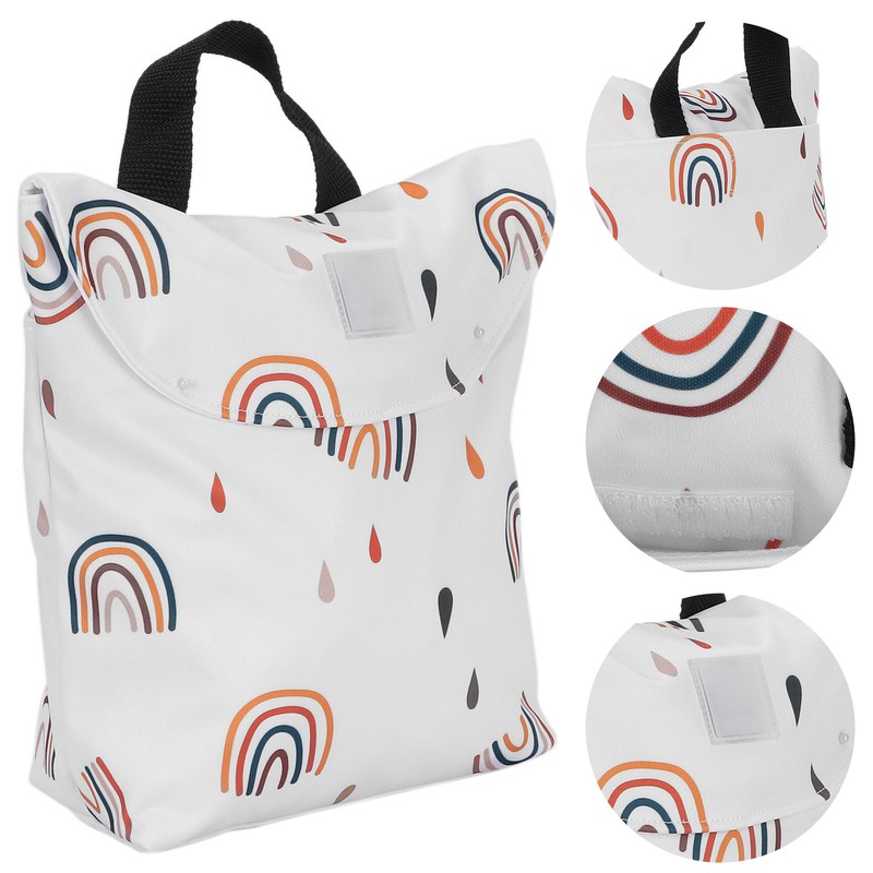 Baby Cloth Diaper Bag Waterproof DoubleLayer Pocket Fashionable Baby Outing