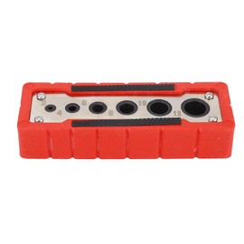 Guía de Perforación para Taladro 6 Orificios 2mm A 12mm Localizador de Perforación de Carpintería de Acero de Alta Velocidad, Guía de Orificiopara Tac