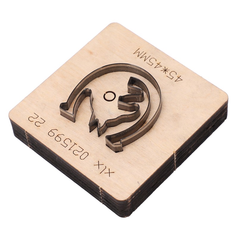 Leather Punching Die Wolf Shaped Alloy Steel and Birch High