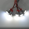 Gebildet 5pcs 12mm LED Metal Indicator Light AC/DC 12-24V Waterproof