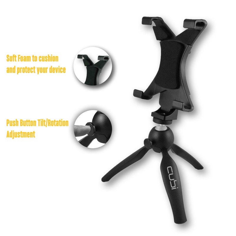 cubi 3rd-Hand Stand Ultraportable Adjustable Tripod with Tablet Adapter