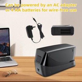 Craftinova Electric Stapler, 25 Sheet Automatic Stapler, Include 2000 Staples and 1 Staple Remover, Jam Free, Professional and Home Office，Battery not Included，AC or Battery Powered