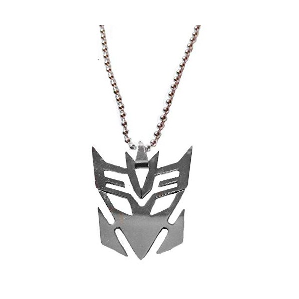 Transforming Robots Series Decepticon Symbol Pendant Necklace with 20" Chain