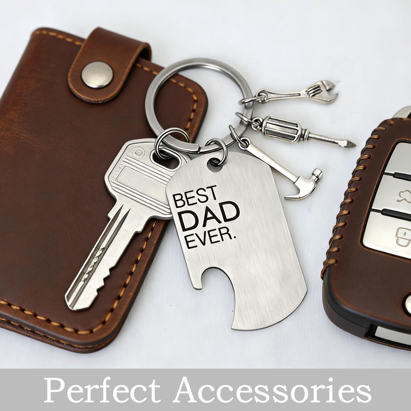 Yonuni Best Dad Ever Gifts from Daughter Son - Stainless