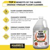 HARRIS Orange Vinegar Floor Cleaner, 128oz for Use on Hardwood,