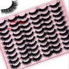 loladook Mink Lashes Pack 30 Pairs Fluffy Cat Eye Faux