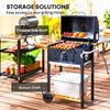 Outsunny Charcoal BBQ Grill, Outdoor Portable Cooker for Camping or