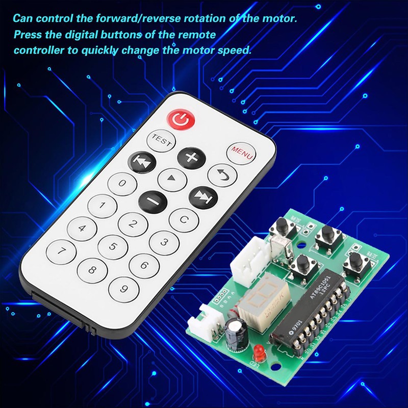 DC 4-6V 2-Phase 4-Wire Stepper Motor Driver Adjustable Speed with