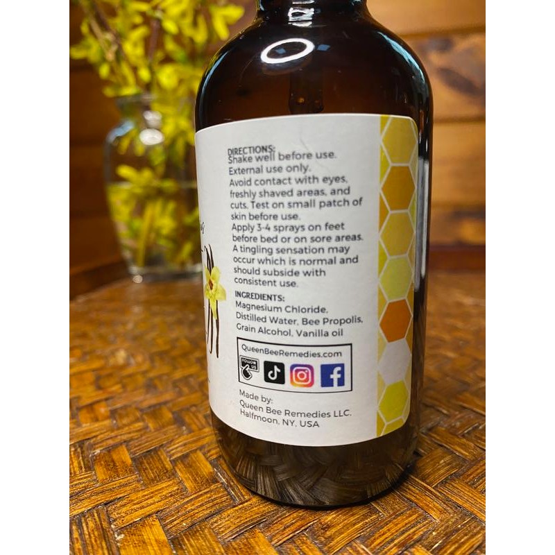 Queen Bee Remedies LLC Magnesium Spray Lavender, Vanilla, Unscented 4oz