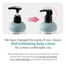 [VILLAGE 11 FACTORY] AHA EXFOLIATION BODY LOTION (1x 300g) Korean skincare - Body Lotion for Rough & Bumpy Skin + Body Acne Care - 12% Glycolic Acid - Hydrating & Smoothing Formula for Sensitive Skin