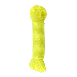 Fdit 20m Lavandería Tendedero Nylon Líneas de Cuerda Colgando Secado Tendedero Cordón para jardín Camping(Amarillo)