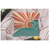WONDERTIFY Throw Pillow Cover Case Vintage Waves Nature Sun and