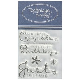 Technique Tuesday You Did it Stamps, 2" by 2.5", Clear
