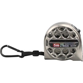 High Grade Tape Measure, 5M Metal Hollow Auto Lock Stainless Steel Flexible Tape Measure Waterproof Anti-Fall Metric Ruler for Industry Home Collection(Silver)