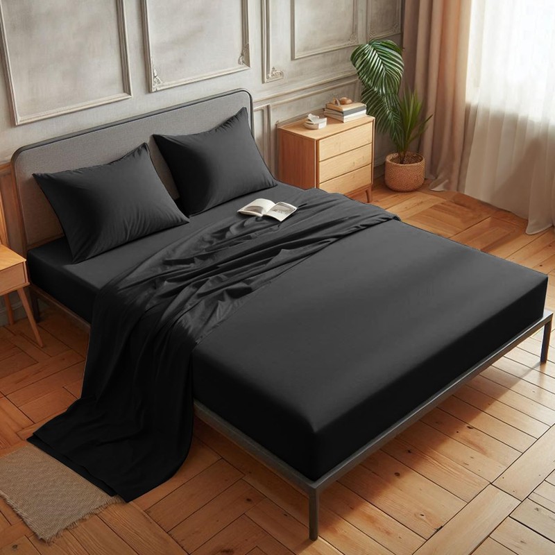 Aspire Homeware Super King Fitted Sheet - 25 cm Deep