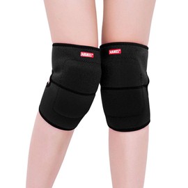 JUMISEE (2PCS Kids Adjustable Knee Pad, Anti-Slip Padded Sponge Knee Brace Breathable Flexible Elastic Knee Support for Football Volleyball Dance Skating Basketball Sports
