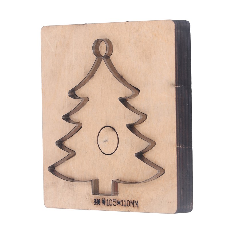 Leather Cutting Die Christmas Tree Shape Punch Cutter Craft Mould